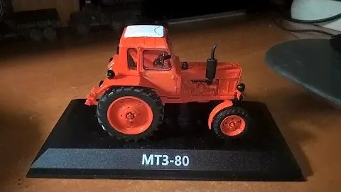 Масштабная модель трактора МТЗ-80 в масштабе 1:43