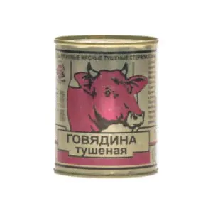 Говядина тушеная "Березовский МК" Высший сорт, 338гр, ж/б (1/45) Беларусь